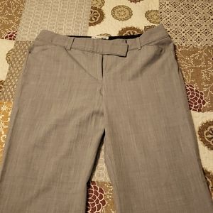White House Black Market Pants. Size 10. GREY. BUTTON AND ZIP CLOSURE.